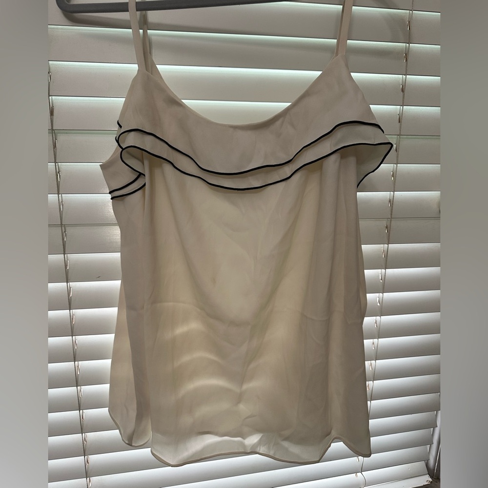 LOFT Cream Sleeveless Top